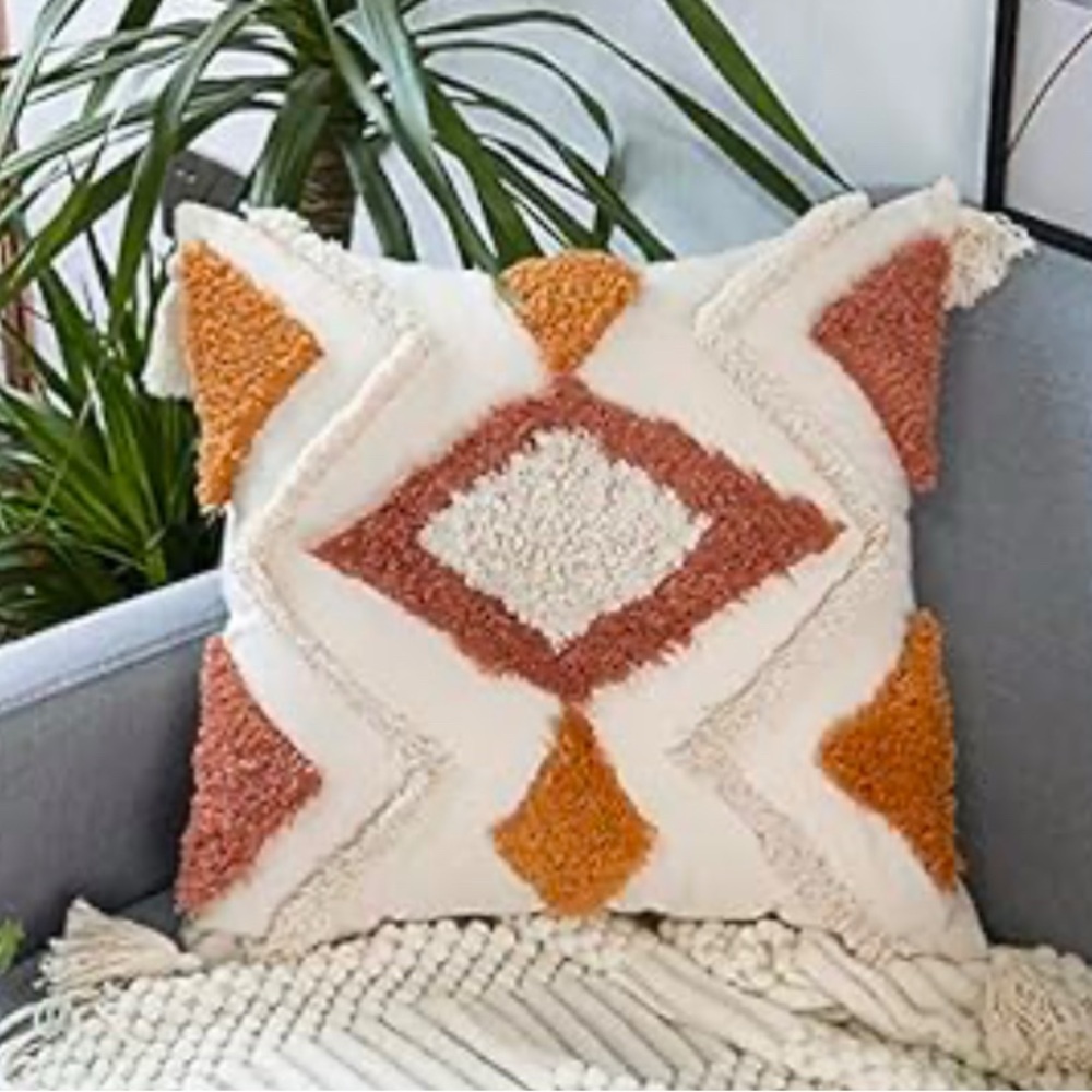 Brand New 18x18 Boho Throw Pillow Cover